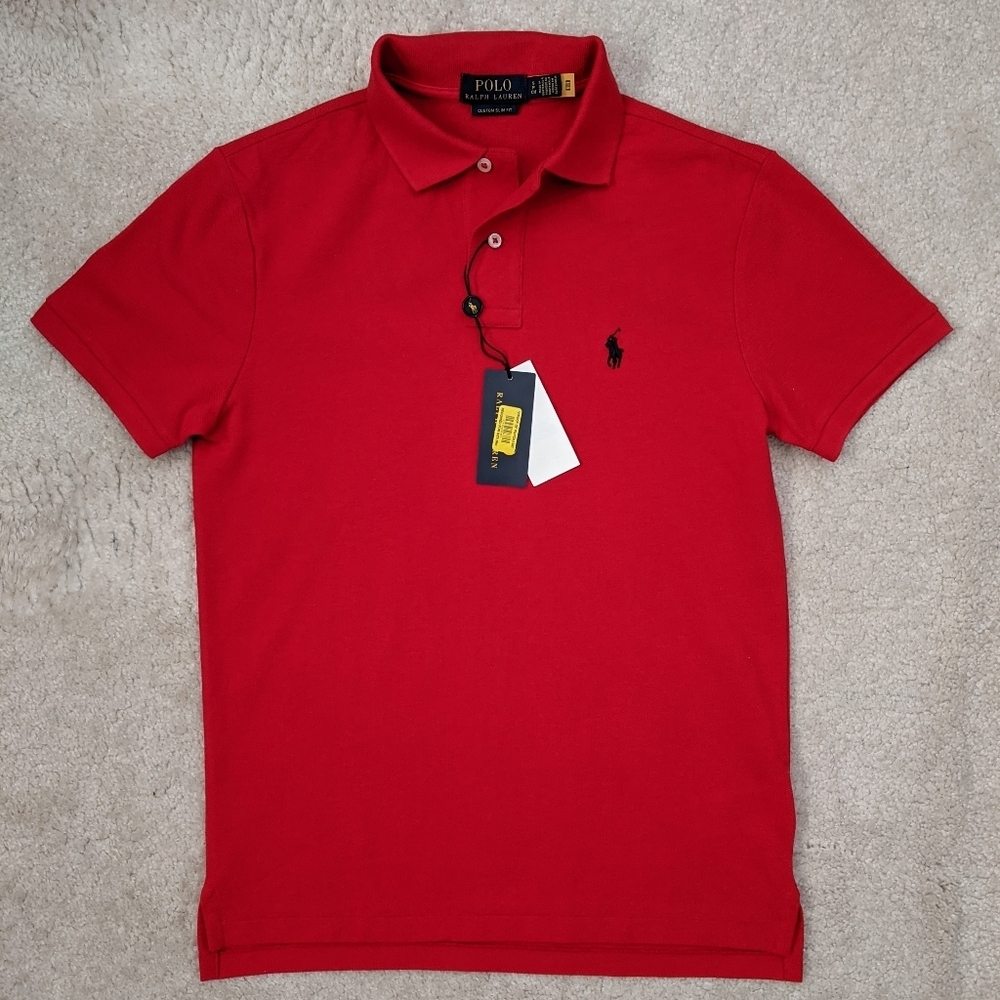 NWT Polo Ralph Lauren red polo shirt small